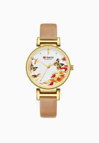 CURREN 9053 Women Quartz Watch Ladies Luxury Brand Leather Band Casual Clock Female gold