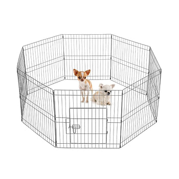 Woofy Metal Foldable Pet Play Pen With Door -8 Panels - 61x61cm