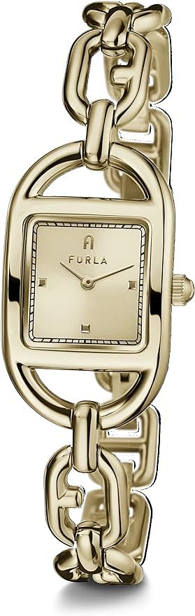 Furla Watches Women's WW00026008L2 Quartz Dress Watch with Stainless Steel Strap Gold