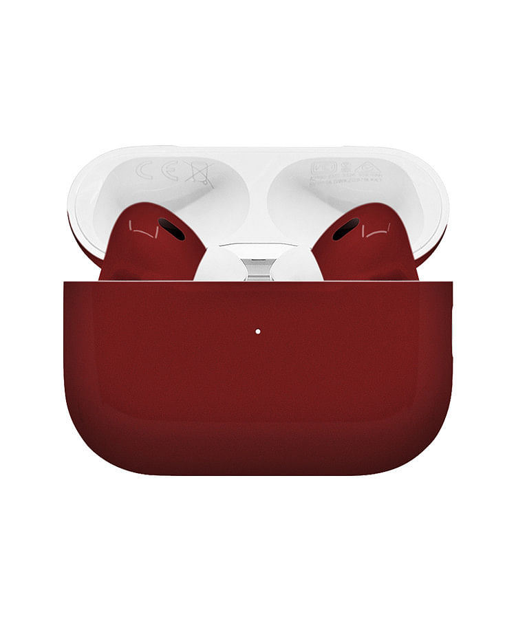 Apple Airpods Pro (2nd Generation) Customized By Caviar Glossy Metallic Macbeth Red