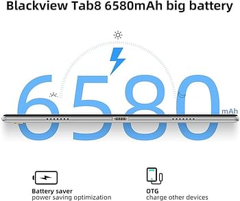 Blackview Tab 8 10.1 inch Octa Core Processor Android Tablet 4GB + 128GB 5G Wi-Fi - Space Grey