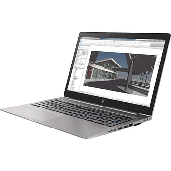 HP ZBook 15u G5 Mobile Workstation Laptop Intel Core I7 8th Generation RAM 32 GB DDR4, Hard Drive 512 GB SSD  15.6 Inch FHD Display - UHD 620 Graphics - Color Grey - Keyboard Eng  - Windows 11