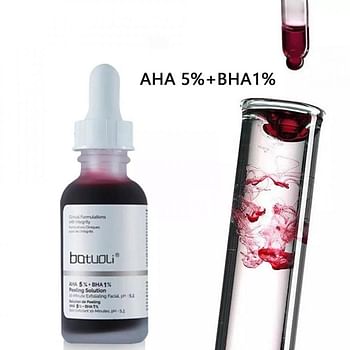 Batuali AHA 5% + BHA 1% Peeling Solution for Skin Tone, Texture and dark spots