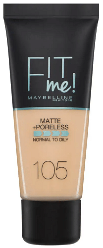 Maybelline Fit Me Matte and Poreless, 105 Foundation, 30ml