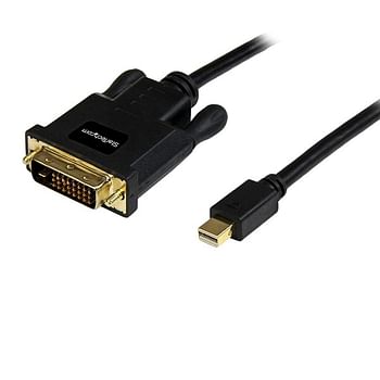 StarTech 6ft Mini Displayport To DVI Adapter (MDP2DVIMM6B) Black