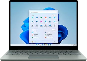 Microsoft (أحدث طراز 2022) - Surface Laptop Go 2 - شاشة لمس 12.4 بوصة - Intel Core i5 الجيل 11TH - ذاكرة 8 جيجابايت - SSD 256 جيجابايت - رسومات Intel Iris Xe - لوحة مفاتيح باللغة الإنجليزية - عربي - Sage