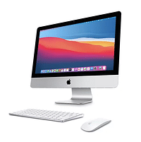 Apple iMac 21.5 بوصة A1418 (2017) 2.3 جيجا هرتز، كور i5 الجيل السابع، ذاكرة الوصول العشوائي 16 جيجابايت، 1 تيرابايت SSD، Intel Iris Plus Graphics 640 مع لوحة مفاتيح وماوس Magic 2 (لاسلكي)