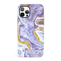 Stylish Marble Design Phone Case For iPhone 14 Pro- colorful