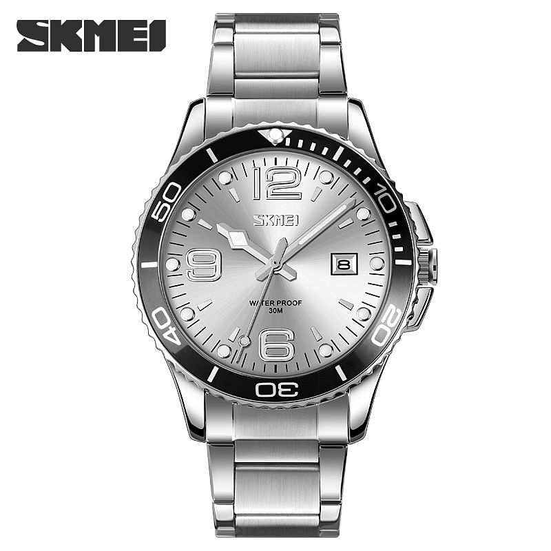 SKMEI Men Fashion Watch Waterproof Date Stainless Steel - Men Watch 9278