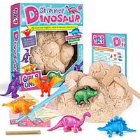 يو كيه ار مجموعة حفر الديناصورات اللامعة للبنات والاولاد مجموعة الحرف اليدوية I Dig ديناصور لعبة حفر الآثار