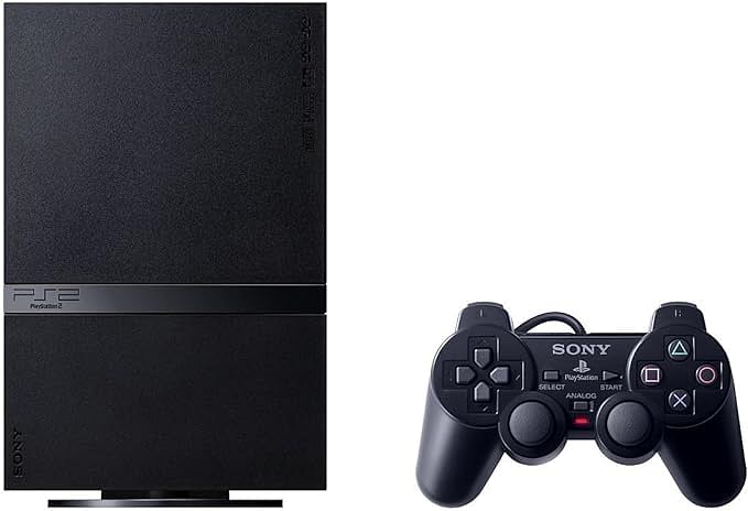 Sony PlayStation 2 Slim Console With DUALSHOCK Controller Black