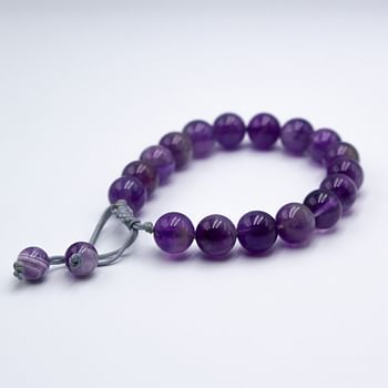 Natural  Crystals  Hand made Amethyst Bracelet Healing properties