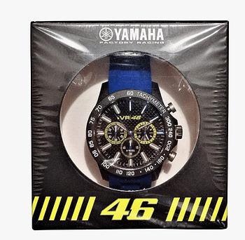 TW Steel VR46 Yamaha Valentino Rossi "the Doctor" Men's Ultra Light Carbon Motorcycle Racing Chronograph Watch VR110 Blue Silicone Strap Sport Wrist Watches