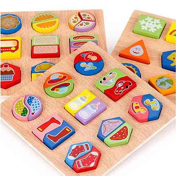 Paired Wooden Learning Puzzle (Baby)