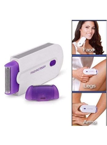 Rechargeable Body Hair Remover White/Purple