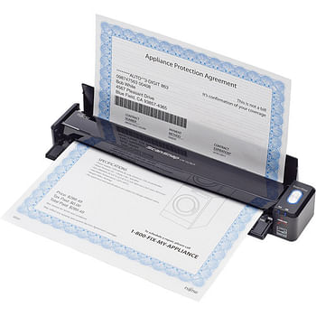 Fujitsu Scansnap IX100 Wireless Mobile Scanner USB 2.0 and Wi-Fi Connectivity (PA03688-B005)- Black