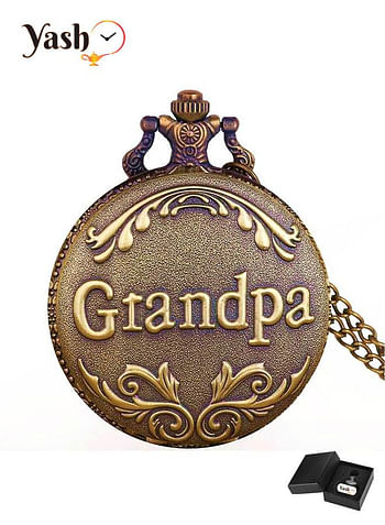 Yash Grandpa Design Quartz Pocket Watch