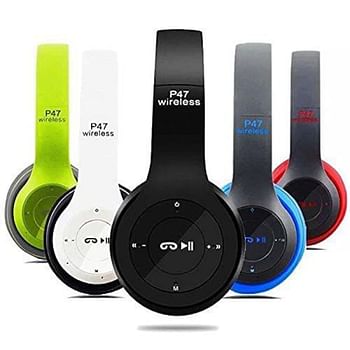 Wireless Bluetooth Over Ear Headphones with Mic multi color