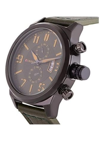 CURREN 8200 Men's Water Resistant Analog Watch Green/Black