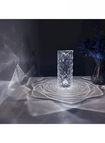 Diamond USB Charging Table Lamp Clear