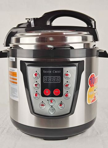 SILVER CREST Electric Pressure Cooker 1300W kitchen Quickly And Efficiently Best Quality Appliance Keep Warm Function 6L Capacity Durable Materials