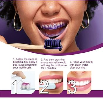 Purple Toothpaste Color Corrector | Tooth Cleansing Toothpaste | Teeth Whitening Oral Mousse Toothpaste - 30 ml