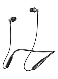 HE05 Wireless Bluetooth 5.0 in-Ear Neckband Earphones with Mic Black