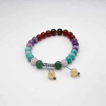 Natural Seven Chakra Crystal Bracelet