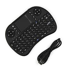 Wireless RC-Keyboard With Touchpad Black