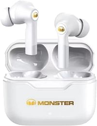 Monster XKT02 Wireless Headphones Dual Modes For Music And Gaming -White