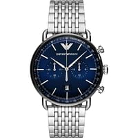 Emporio Armani AR11238 Watch AVIATOR Chronograph Display And Stainless Steel Strap