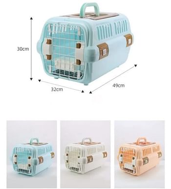 Woofy Pet Carrier with Top Door - 49x32x30cm (Mixed Colors)