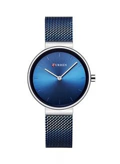 CURREN Women's Water Resistant Alloy Analog Watch 9016 - 30 mm - Blue