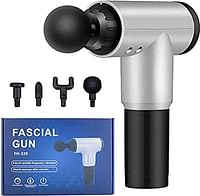 Facial Gun Muscle Massager - Electric Percussion Massage Gun for Deep Muscle Soreness Relief, 8 Massage Heads, 22 Speed Levels, LCD Touch Screen, Ultra Quiet Operation.