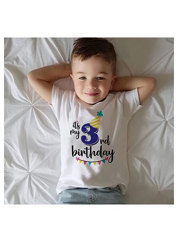 Its My 4th Birthday Party Boys and Girls Costume Tshirt Memorable Gift Idea Amazing Photoshoot Prop Blue