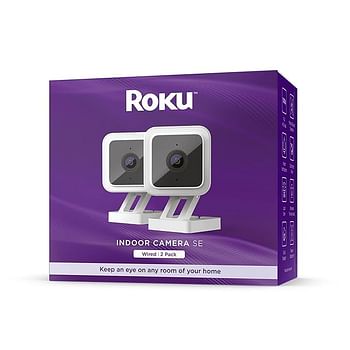 Roku Smart Home Indoor Wired Camera Se (2 Pack) (CS1000P2R)