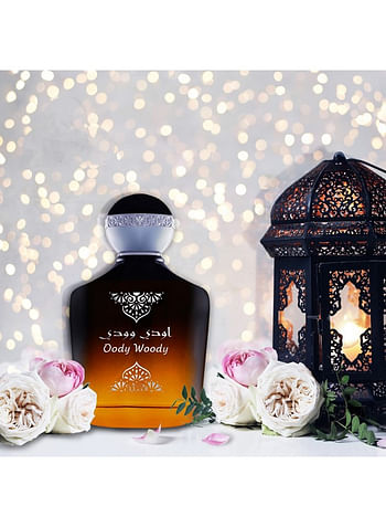 مجموعة هدايا أودي وودي عطر بخاخ 100 مل ومزيل عرق 200 مل