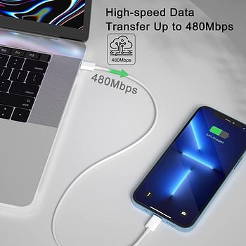 【Apple MFi Certified】iPhone 20W Fast Charger, USB C Wall Fast Charger with 2m USB C to Lightning Cable Compatible with iPhone 14/14 Pro/14 Pro Max/13/12/SE2020/11/XR/XS Max/X/iPad, ect…