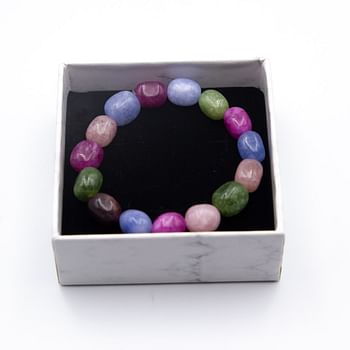 Color Tourmaline Crystals Bracelet: Vibrant Beauty and Metaphysical Charm