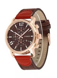 CURREN Men's Water Resistant Leather Analog Watch 8194