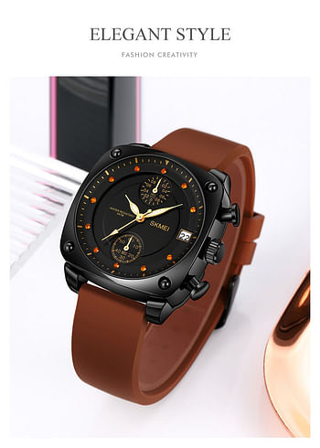 SKMEI 1903 Quartz Male Wristwatch  Casual Date  Time Watch.