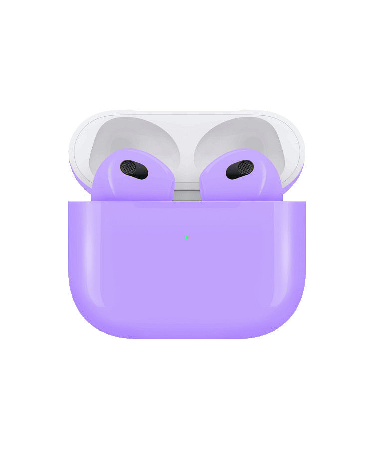 Apple Airpods (3rd Generation) Customized By Caviar Glossy Lavender