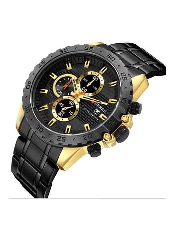 Men's Water Resistant Chronograph Watch 8334 - 48 mm - Black