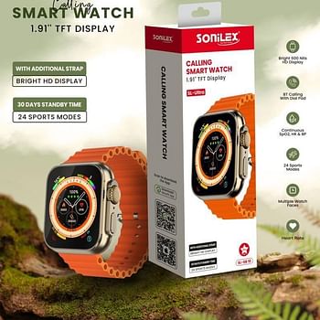 SOniLEX SL-SB10 Full Touch With Calling With fitness Tracker With Extra Sports Strap Smartwatch