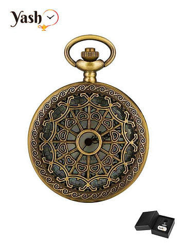 Yash Ethnic Design with Vintage Astrological Look Quartz Pocket Watch