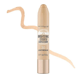 Maybelline New York Dream Brightening Creamy Concealer, 30 Light/Medium, 0.11 Ounce