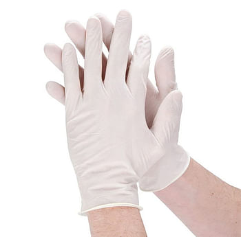 Powder Free Latex Disposable Gloves 100 Pcs, Small