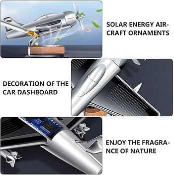 Solar Aeroplane Car Smeller Combo Pack: 2-Piece Solar-Powered Freshness Deal