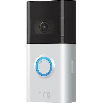 Ring Video Doorbell 3 Rechargable Battery Powerd Satin Nickel