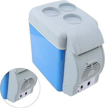 12V Mini Car Fridge, 7.5L Portable Car Fridge, Quiet Cooler and Warmer for Truck, Motorhome, Boat, Camping and Travel